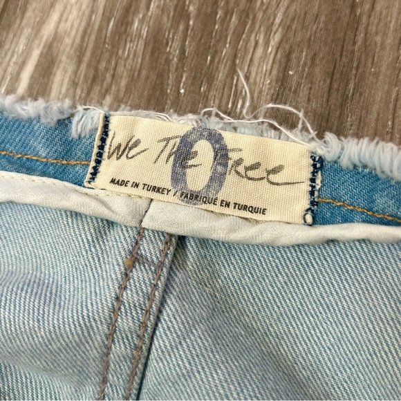 We The Free Riptide Denim Maxi Skirt | Sz 0 (XS) | Distressed Plaid Patchwork - Picture 5 of 9